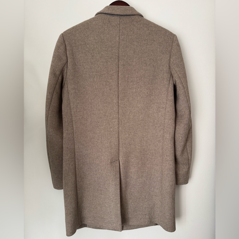 Reiss Gable Wool Blend Overcoat // Stone Melange // Size L - Picture 4 of 10